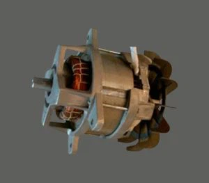 Двигун газонової косарки з індуктором змінного струму